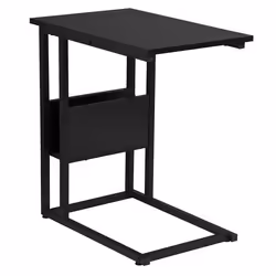 WOLTU Table Dappoint Table Basse 55x36x59.5 cm Bout de canapé Salon chambre Noir