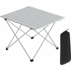 WOLTU Table de camping pliante léger et portable, Table de pique-nique en aluminium, 56x46x40cm