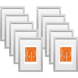 Lot de 10 pièces Cadre Photo WOLTU, 21, 9x30cm A4 Décoration pour maison Galerie de photos, Argent