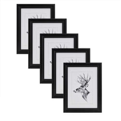 Woltu - Set de 5 Cadre Photo, Noir, 30x45cm, Artos Style en Bois et Verre, Cadre décoration pour la Maison, BR9917sz-5