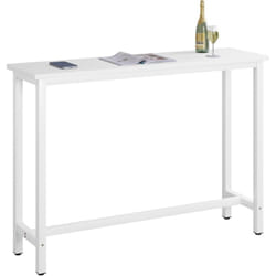 Woltu - Table de bar Table de bistrot, Table à manger, Structure en métal, Plateau en mdf, 140x40x100 cm