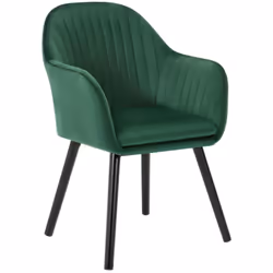 Description générale Cette chaise de salle à manger en velours allie durabilité et confort. Avec son rembourrage en éponge de ...