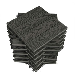 Woltu - Carrelage de sol Dalle wpc 30x30cm, pour jardin terrasse en composite bois-plastique, Gris(22 pièces/2 m²)GTF002gr-2
