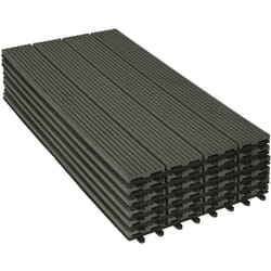 Wpc Dalle de sol Revêtement Carrelage 30x60cm, pour jardin terrasse, Gris 12 pièce/2 m², GTF005gr-2 - Woltu