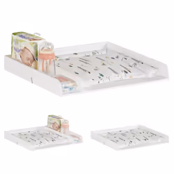 Plan à Langer pour Commode - WOLTU Table à Langer Accessoires - 80x85x745cm - MDF - Blanc