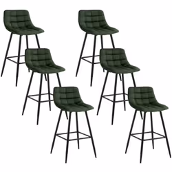 Description générale Le tabouret de bar en velours est un choix élégant et moderne pour votre espace de vie. Avec son rembour ...