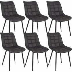 Caractéristiques exceptionnelles : -Cette chaise à manger a un dossier courbé moderne et un siège rembourré en Tissu Scientif ...