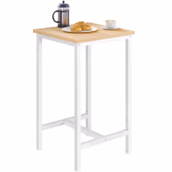 Robuste et Durable: ❤ Le plateau de table est en panneau de bois aggloméré (classe E1) avec un revêtement en résine mélaminée ...