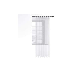 1 pièce Rideau en Voile Transparents, Douceur d'intérieur pour Salon, 140x145cm, Blanc, VH6063ws - Woltu