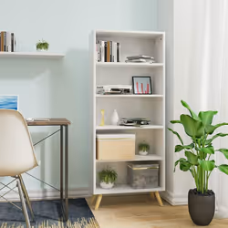 Description générale Cette bibliothèque de style scandinave et moderne est conçue pour s'adapter à tous les intérieurs. Avec  ...