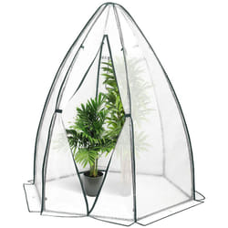 Woltu - Serre de jardin, 160x160x180cm, Serre Bâche pe demi-translucide, imperméable, résistante à la pluie et à la neige