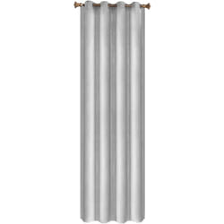 1PC Rideau Occultant avec œillets Woltu Rideaux en Velours de Tombé Lourd de Fenêtre Thermique, Gris Clair, 140x245 cm