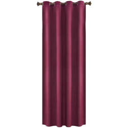 1PC Rideau Occultant avec œillets Woltu Rideaux en Velours de Tombé Lourd de Fenêtre Thermique, Bordeaux, 140x270 cm