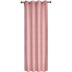 1PC Rideau Occultant avec œillets Woltu Rideaux en Velours de Tombé Lourd de Fenêtre Thermique, Rose, 140x245 cm