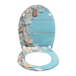 Woltu - Abattant wc Antibactérien Couvercle wc Soft Close, Siège de Toilette avec Urée Formol Frein de Chute Fermeture