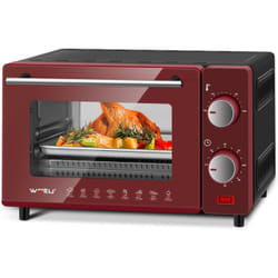 Woltu BF10rsz 10 L 650 W Noir, Rouge Grill