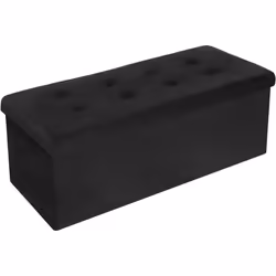 Information sur le produit: Stable et solide. moderne et simple : ❤Fait d’un cadre de MDF (E1). le pouf de rangement est tell ...
