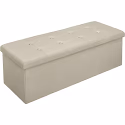 Description générale Le pouf de rangement est un meuble moderne et élégant, fabriqué en MDF (E1), capable de supporter une ch ...
