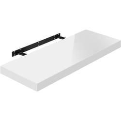 Woltu - tagère Murale, Tablette Murale, Étagère à Livres, Panneau de Bois, 100x22, 9x3, 8cm, Blanc, RG9482ws