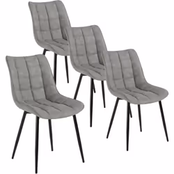 Description générale La chaise de salle à manger WOLTU allie confort, ergonomie et design moderne. Avec son dossier courbé et ...