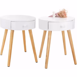Description générale Cette table de chevet moderne et fonctionnelle est fabriquée en MDF de haute qualité (classe E1) et disp ...