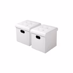 Information sur le produit: ESPACE DE RANGEMENT SPACIEUX : ❤ Dimensions: environ 37.5 x 37.5 x 38 cm (L x P x H). Couleur: Bl ...