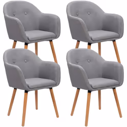 Description générale La chaise de cuisine moderne avec dossier incurvé offre un confort optimal grâce à son siège rembourré e ...