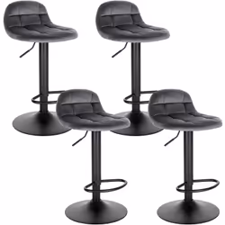 Information sur le produit: SIÈGE CONFORTABLE : ❤Rembourré des éponges élastiques. ce tabouret de bar en velours est moelleux ...