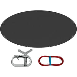 WOLTU Couverture Piscine Ronde F305cm, Convient aux F244-270cm, Anti-poussière en PE 200g/m² avec Œillets et Corde de Fixation