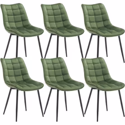 Information sur le produit: Ergonomique & Confortable: ❤Cette chaise à manger a un dossier courbé moderne et un siège rembour ...