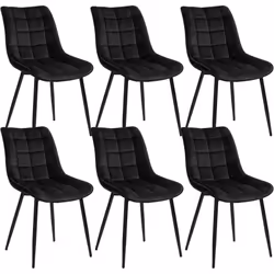 Information sur le produit: Ergonomique & Confortable: ❤Cette chaise à manger a un dossier courbé moderne et un siège rembour ...