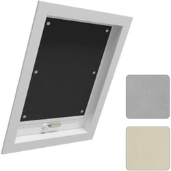 Woltu - Store pour Fenêtre de Toit, Rideau Occultant avec Ventouses, sans Perçage Protection Solaire, Noir, 96x120cm