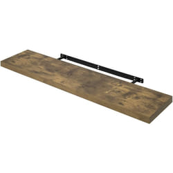 Woltu - tagère Murale, Étagère Suspendue, Étagère Flottante de cd dvd, 110x23x3, 8cm Marron Rustique, RG9316hov
