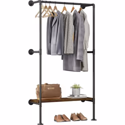 Description générale Le portant à vêtements WOLTU est un meuble pratique et esthétique, idéal pour le rangement des vêtements ...