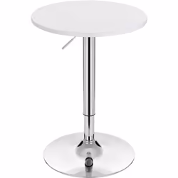Caractéristiques exceptionnelles : -Le plateau de table de bar ronde est fait en MDF de norme E1 et fini avec une peinture de ...
