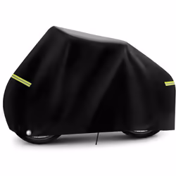 Description générale Protégez votre vélo avec cette housse imperméable, conçue pour résister aux intempéries et à l'usure. Fa ...