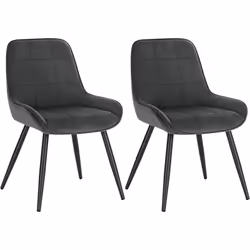 Description générale Cette chaise de salle à manger allie confort et style moderne. Son design ergonomique et sa surface en v ...