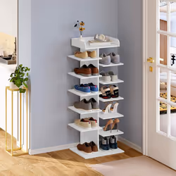 Caractéristiques exceptionnelles : -Fabriquée en panneaux de particules de normeE1 avec revêtement. -l'étagère à chaussures W ...