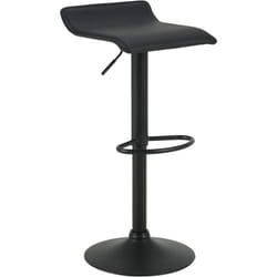 1 x Tabouret de Bar, réglable en Hauteur, Rotatif à 360 Dégrées, Noir - Woltu