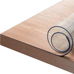 Nappe 2mm Imperméable Transparente, Rectangulaire Nappe de Table en pvc, 90x180cm - Woltu