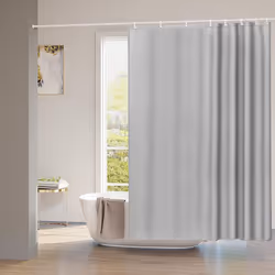 Caractéristiques exceptionnelles : -Le rideau de douche WOLTU en 100% polyester est imperméable. robuste et résistant. -Il em ...