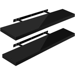 Woltu - 2 x Étagère Murale, Tablette Murale Panneau de Bois, Étagère Flottante, Étagère à Livres, 100x22, 9x3, 8cm, Nior RG9482sz-2