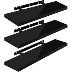 Woltu - 3 x Étagère Murale, Tablette Murale Panneau de Bois, Étagère Flottante, Étagère à Livres, 90x22, 9x3, 8cm, Nior RG9481sz-3