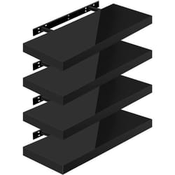 WOLTU 4 x Étagère Murale Tablette Murale Panneau de Bois Étagère Flottante Étagère à Livres 60x229x38cm Nior RG9478sz-4