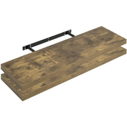 Woltu - tagère Murale Lot de 2, Étagère Suspendue, Étagère Flottante de cd dvd, 90x23x3, 8cm Marron Rustique, RG9370hov-2