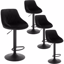 Description générale Découvrez nos tabourets de bar modernes alliant confort et ergonomie. Conçus avec un siège en velours re ...