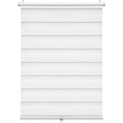 Woltu - Store Enrouleur Double, Store sans Cordon, Store à Rouleau Klemmfix Tamisant, 70x120cm Blanc, DR5625ws01