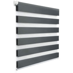 WOLTU 1 pièce Store Enrouleur, Double Fixation Rapide sans perçage, Store Isolant Thermique 80x130cm Gris Foncé, DR5626dgr06