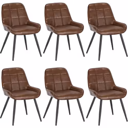 Description générale La chaise de salle à manger Woltu est conçue pour allier confort et élégance avec sa surface en faux cui ...