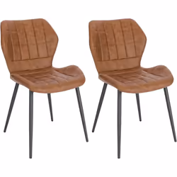 Caractéristiques exceptionnelles : -Recouverte de cuir artificiel vintage. la chaise de salle à manger est résistante à l'eau ...